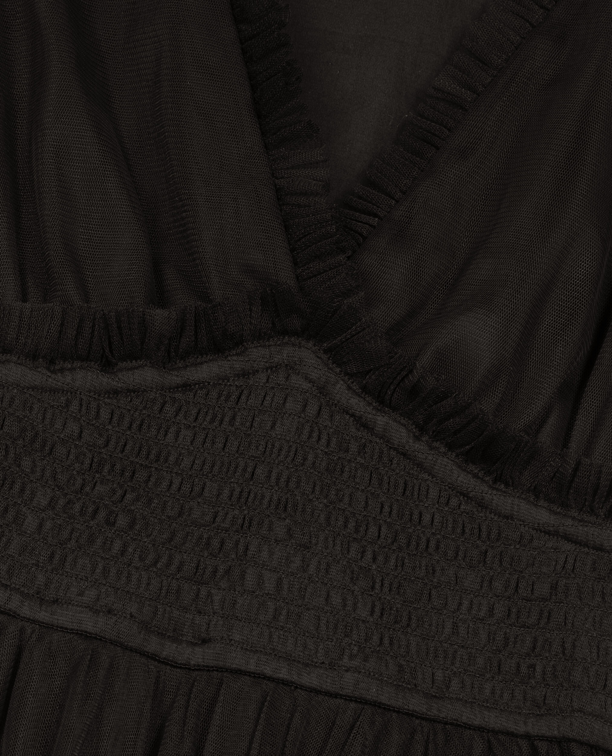 Short black tulle dress, BLACK, hi-res image number null