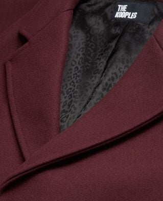 The Kooples HOMME BURGUNDY manteau en laine bordeaux