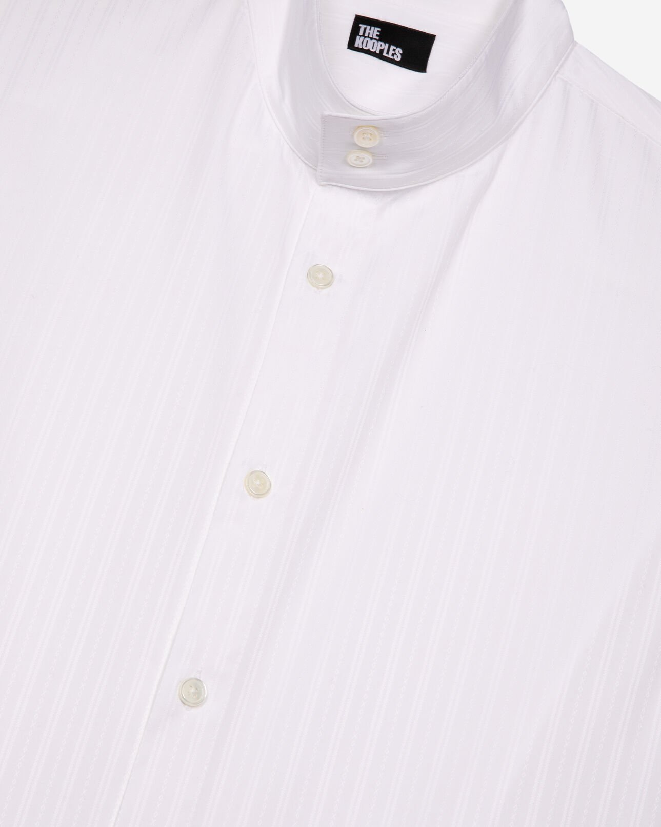 The Kooples HERREN WHITE weiß gestreiftes formelles hemd