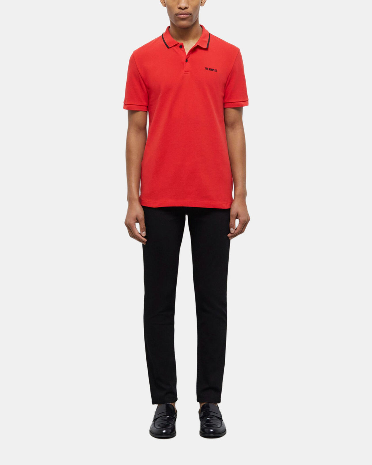 The Kooples MEN RED red polo shirt
