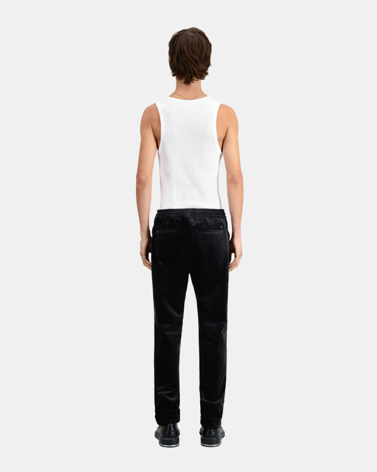 The Kooples MEN BLACK black corduroy trousers