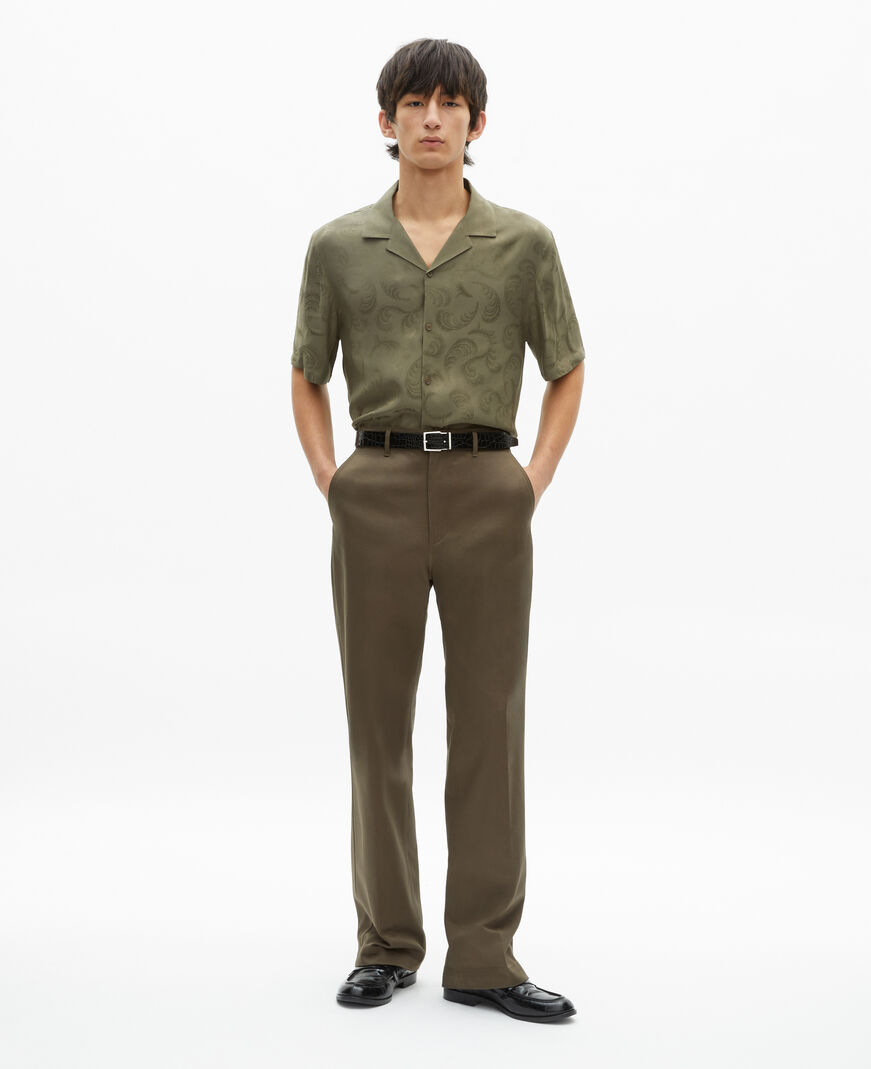 The Kooples HOMME BROWN pantalon droit marron
