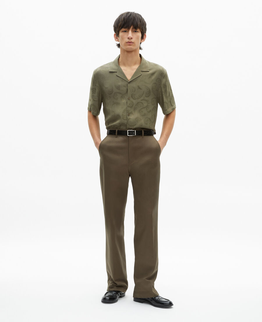 The Kooples HOMME BROWN pantalon droit marron