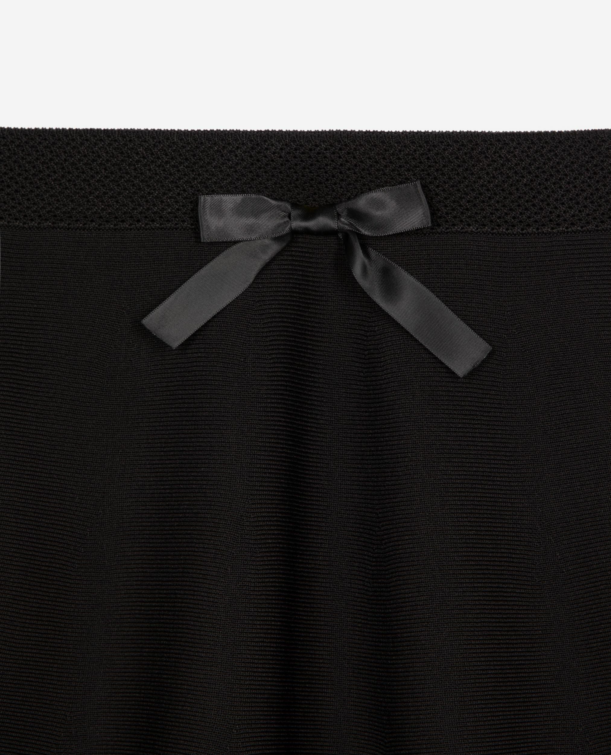Short black mesh skirt, BLACK, hi-res image number null