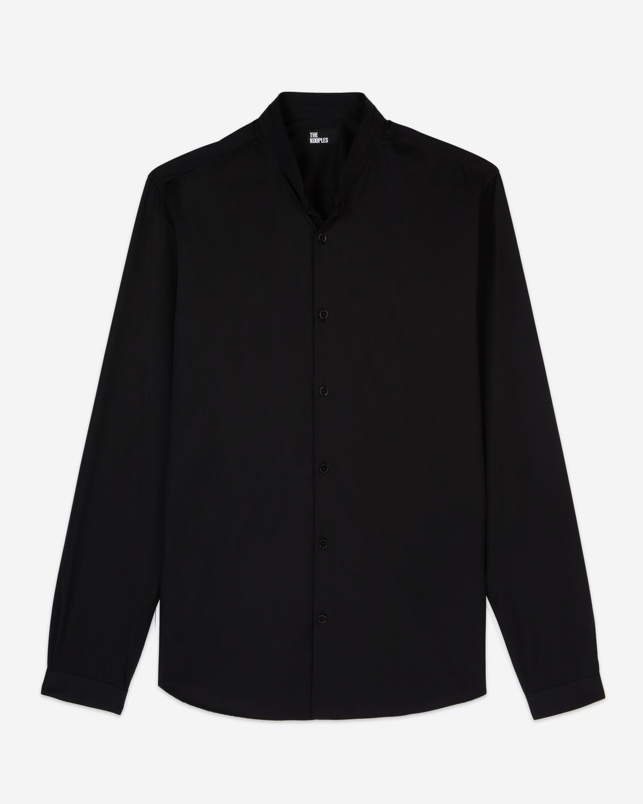 The Kooples HERREN BLACK schwarzes hemd aus smart-twill