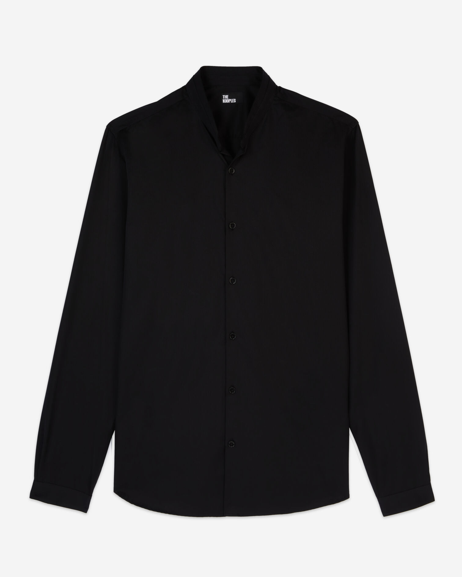 Schwarzes Hemd aus Smart-Twill, BLACK, hi-res image number null
