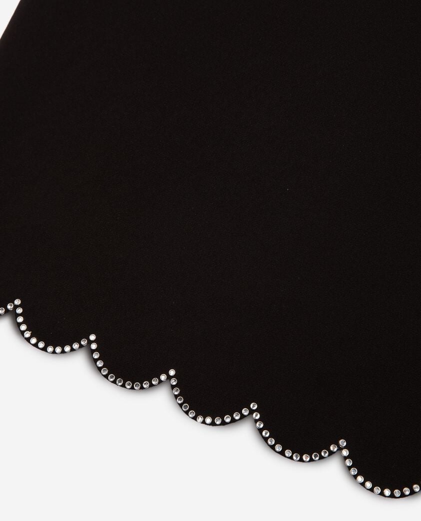 The Kooples DAMEN BLACK kurzes kleid mit strassdetails schwarz