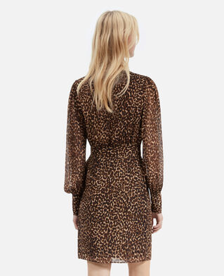 The Kooples DAMEN LEOPARD kurzes wickelkleid mit leopardenmuster