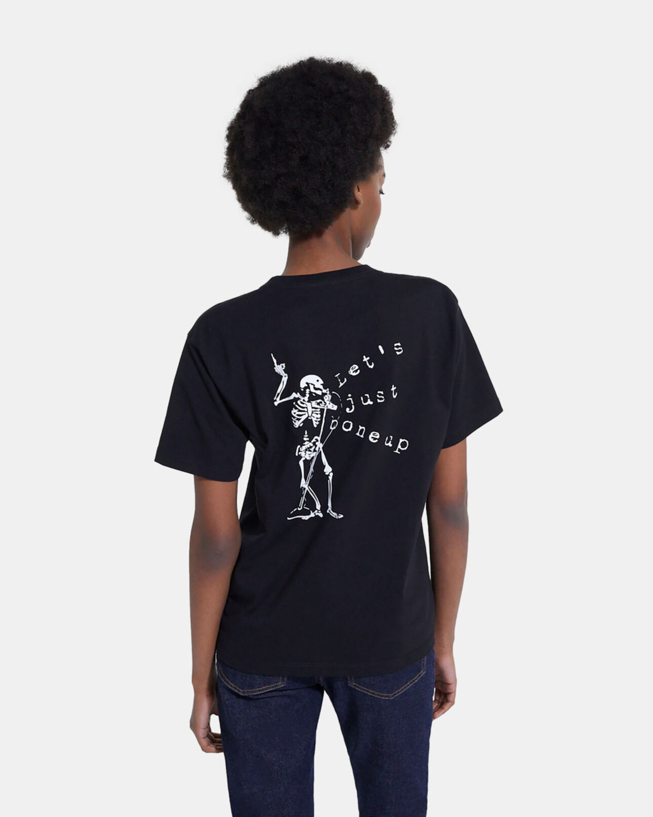 The Kooples FEMME BLACK t-shirt sérigraphié noir