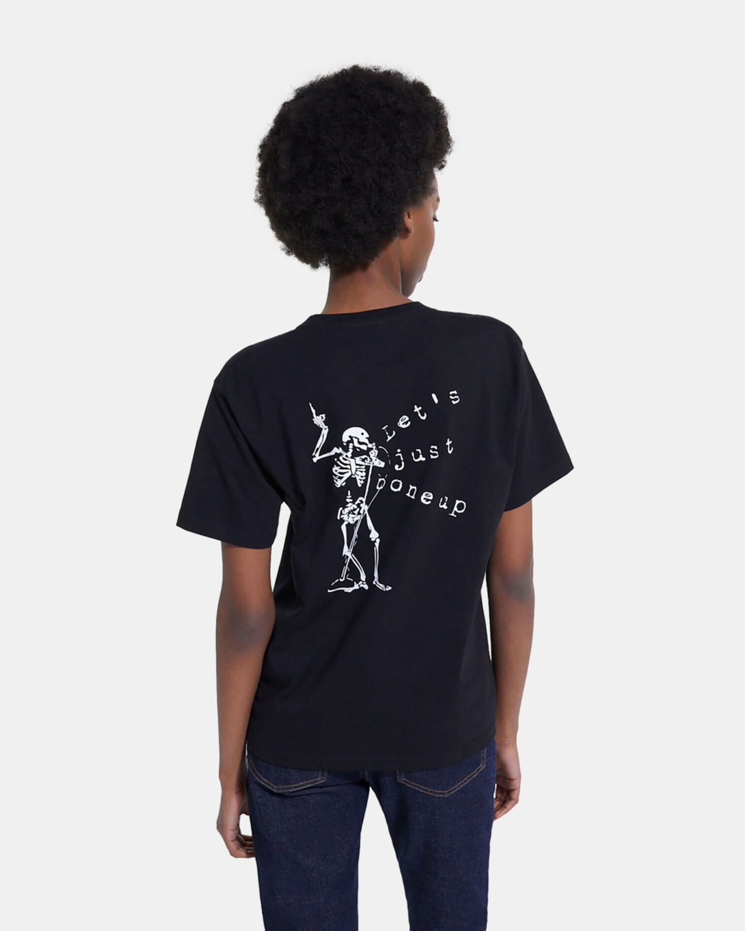 T-shirt sérigraphié noir, BLACK, hi-res image number null