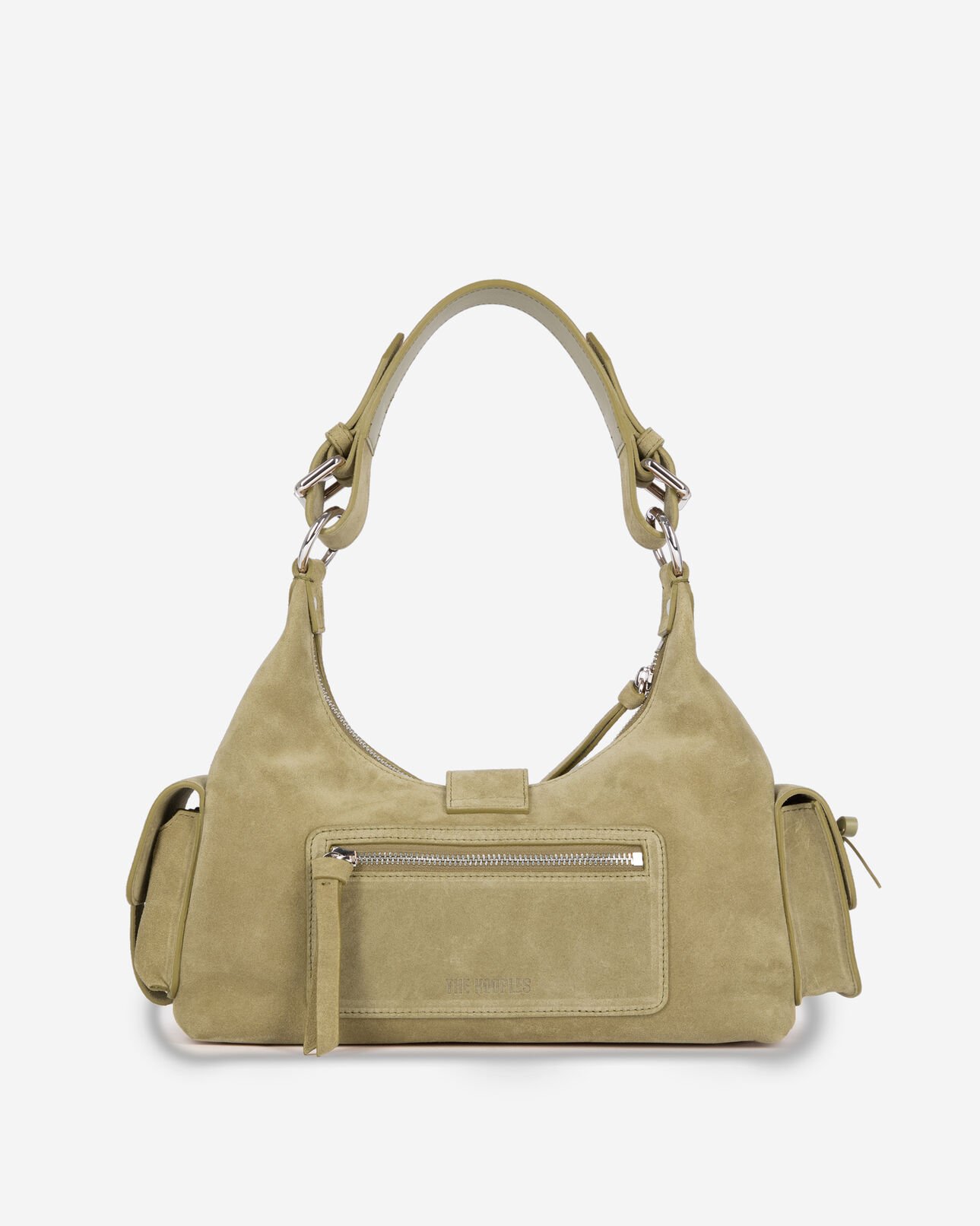 The Kooples WOMEN CAMEL amelia bag in camel suede leather