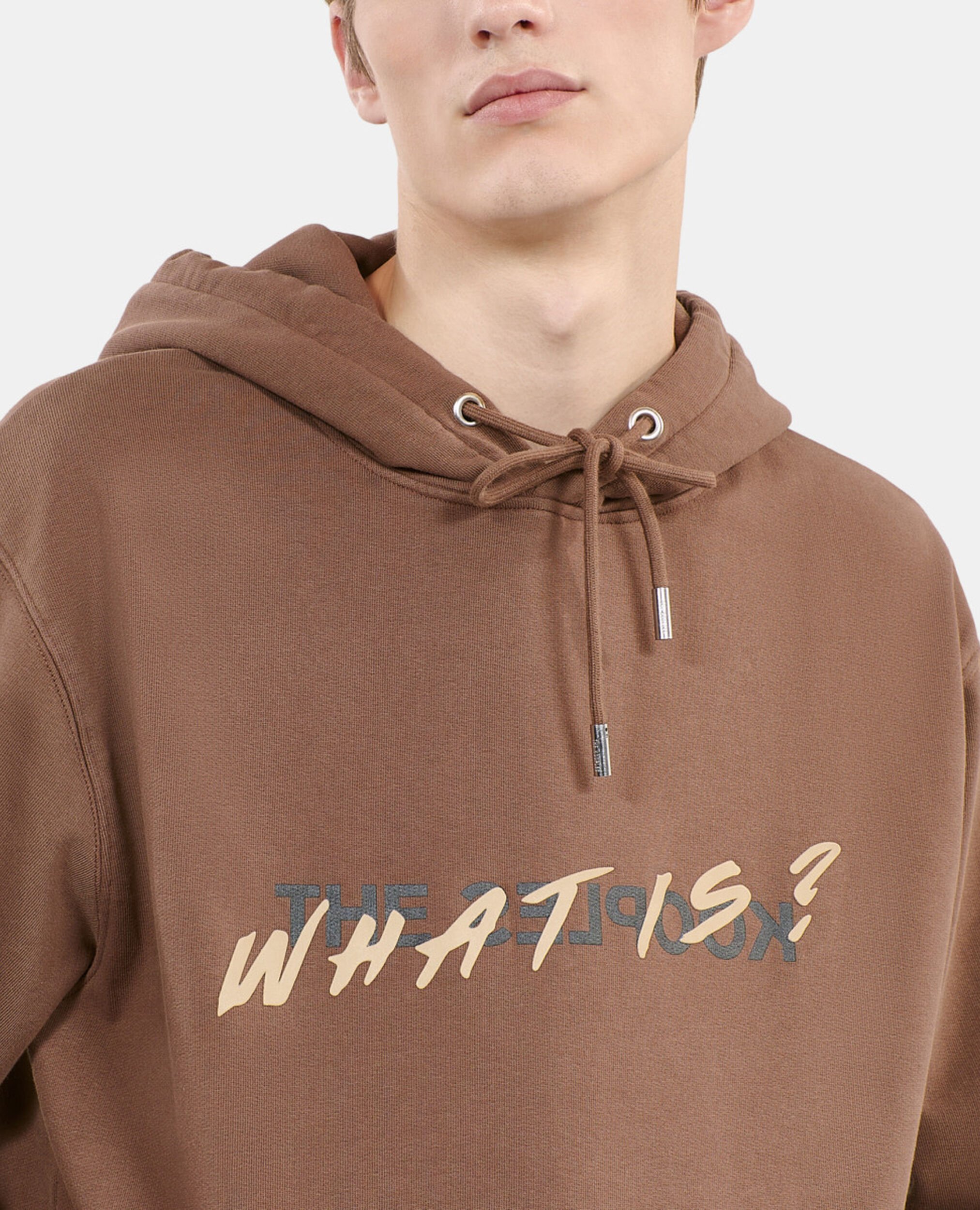 Brown What is hoodie, BROWN, hi-res image number null