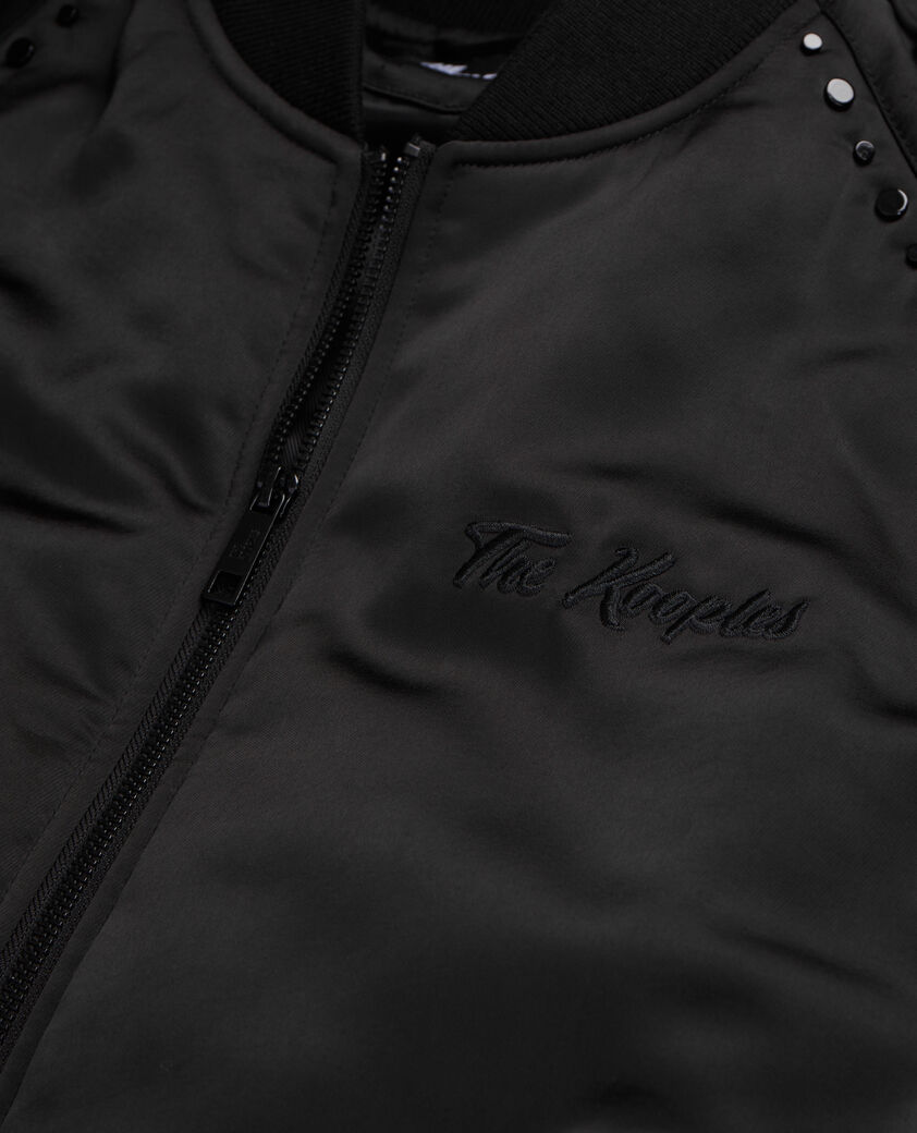 The Kooples HERREN BLACK schwarze jacke mit „wild tiger“-stickerei