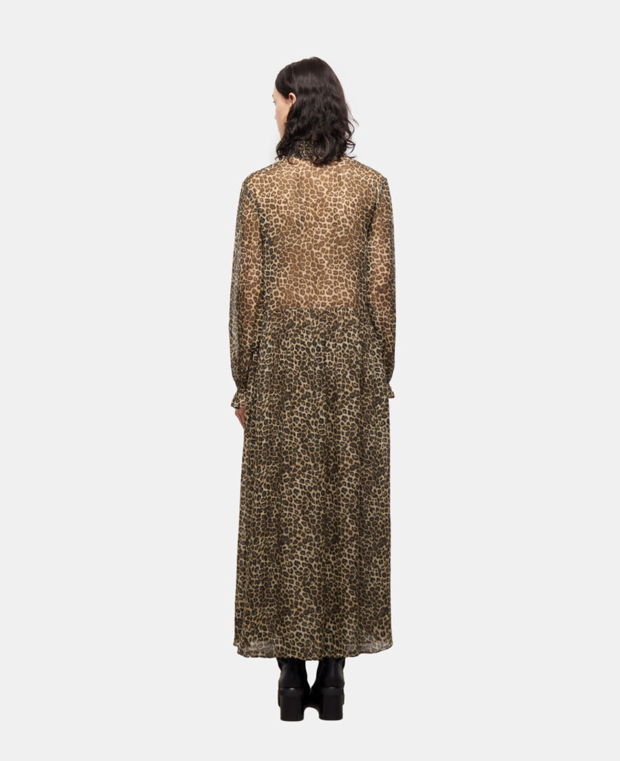 robe longue léopard