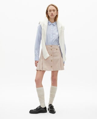 The Kooples WOMEN LILA short pleated skirt in light pink