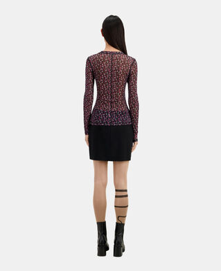 The Kooples F BLACK / PINK printed t-shirt