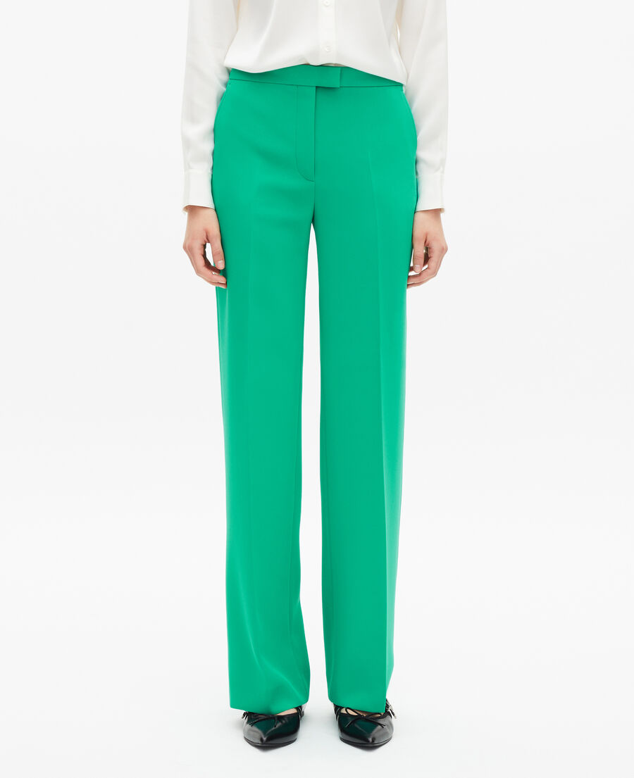The Kooples DAMEN GREEN grüne anzughose aus krepp