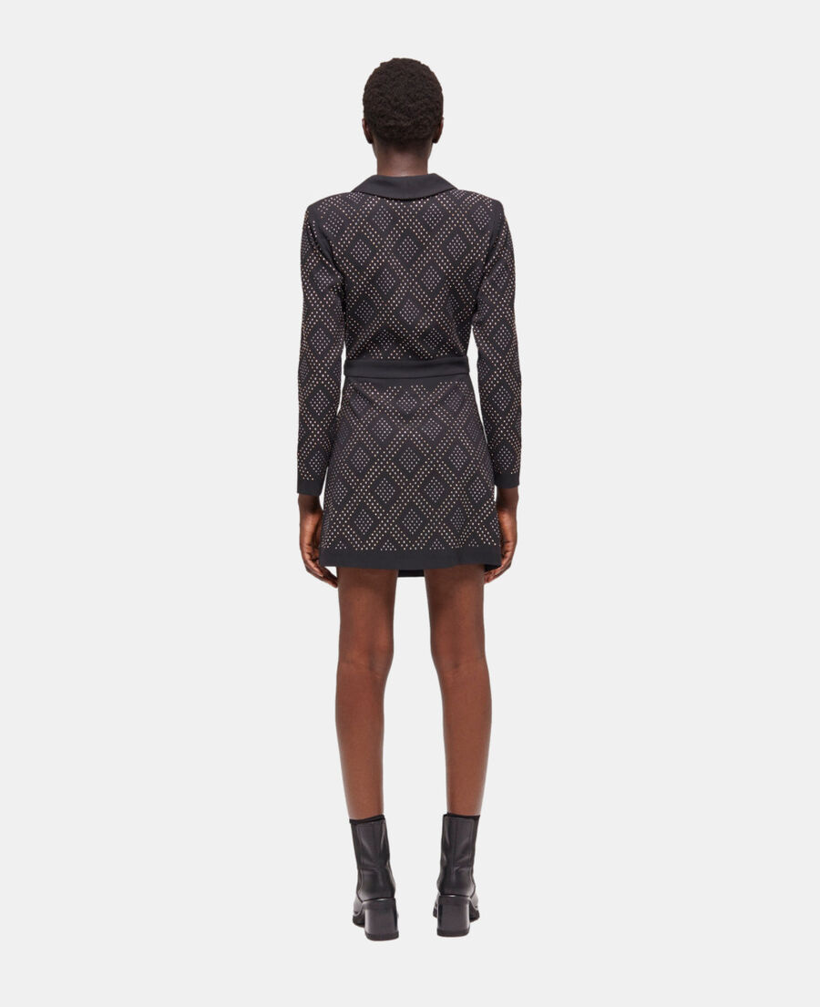 short black wrap dress