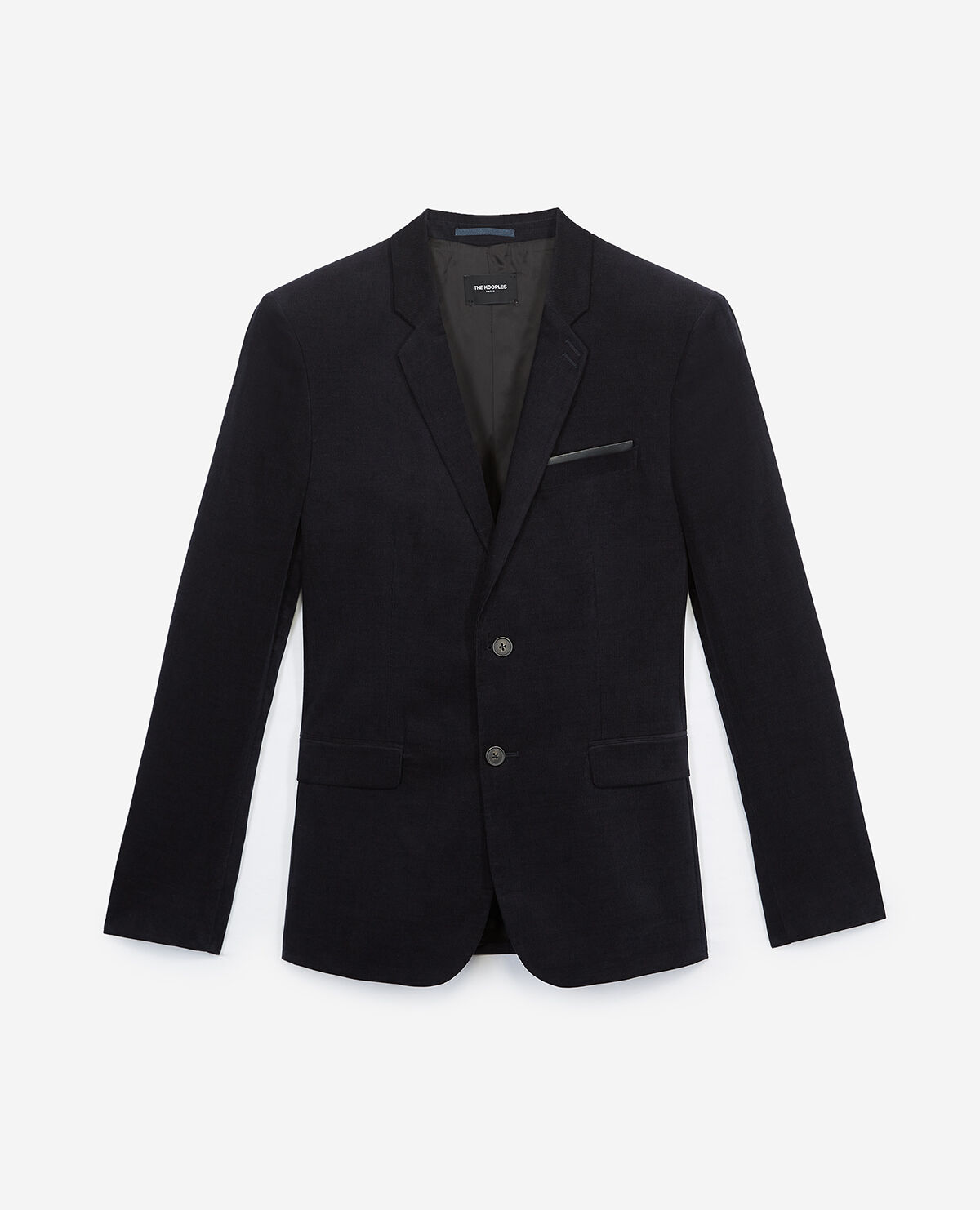 Formal blue velvet jacket slim fit The Kooples