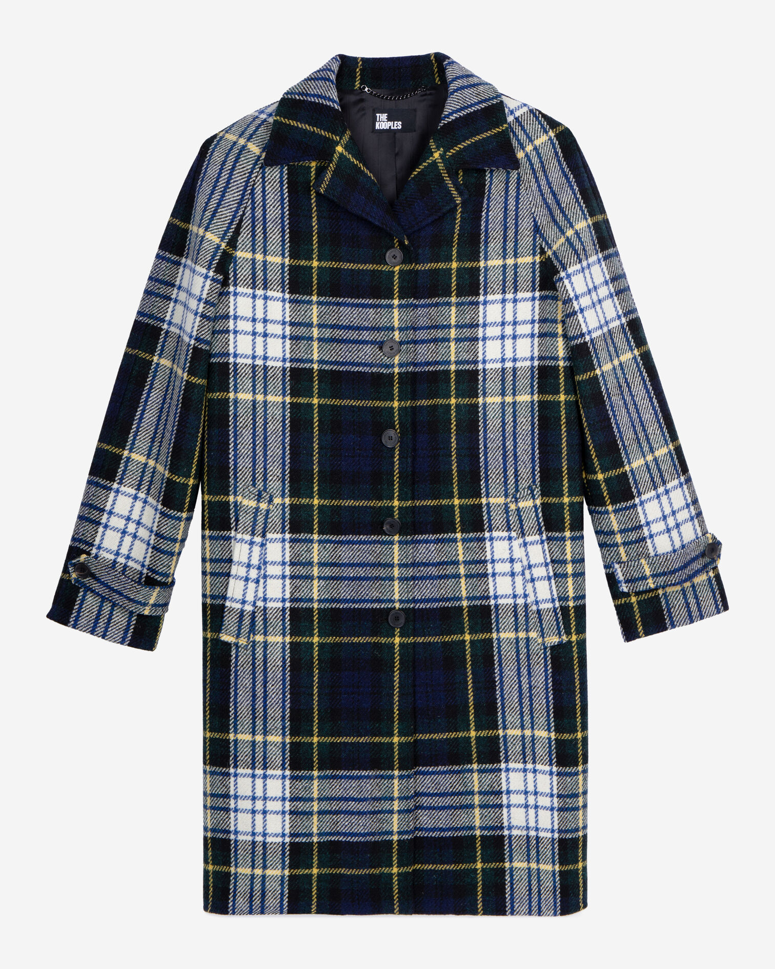 Manteau The Kooples x Harris Tweed, GREEN-WHITE, hi-res image number null