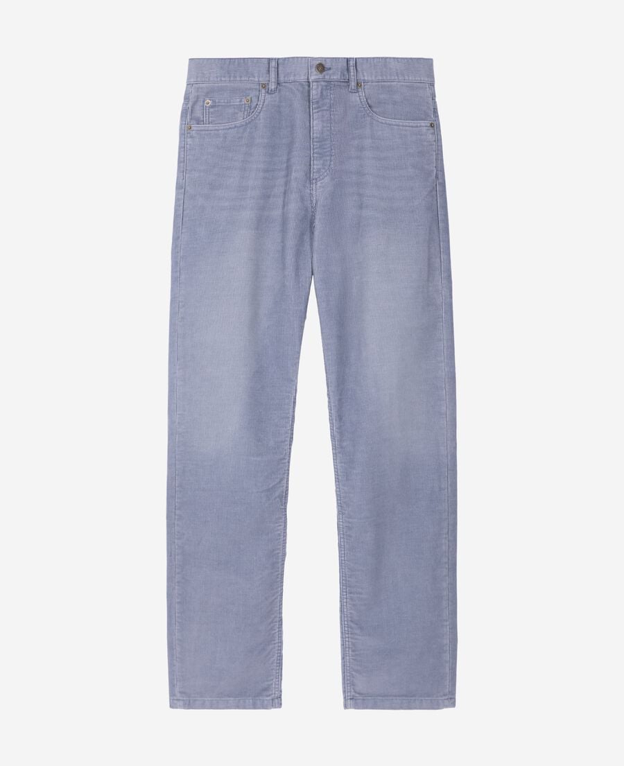 The Kooples MEN BLUE blue corduroy straight-leg jeans