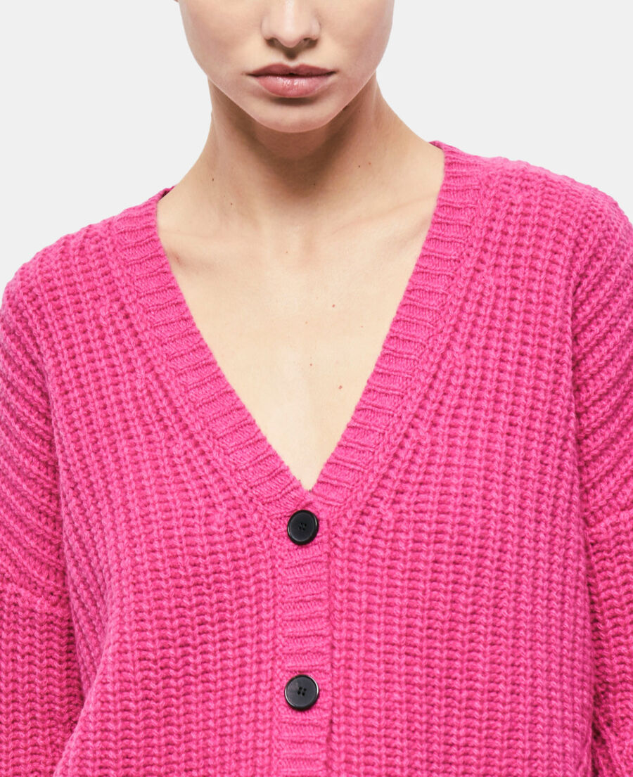 pink cardigan