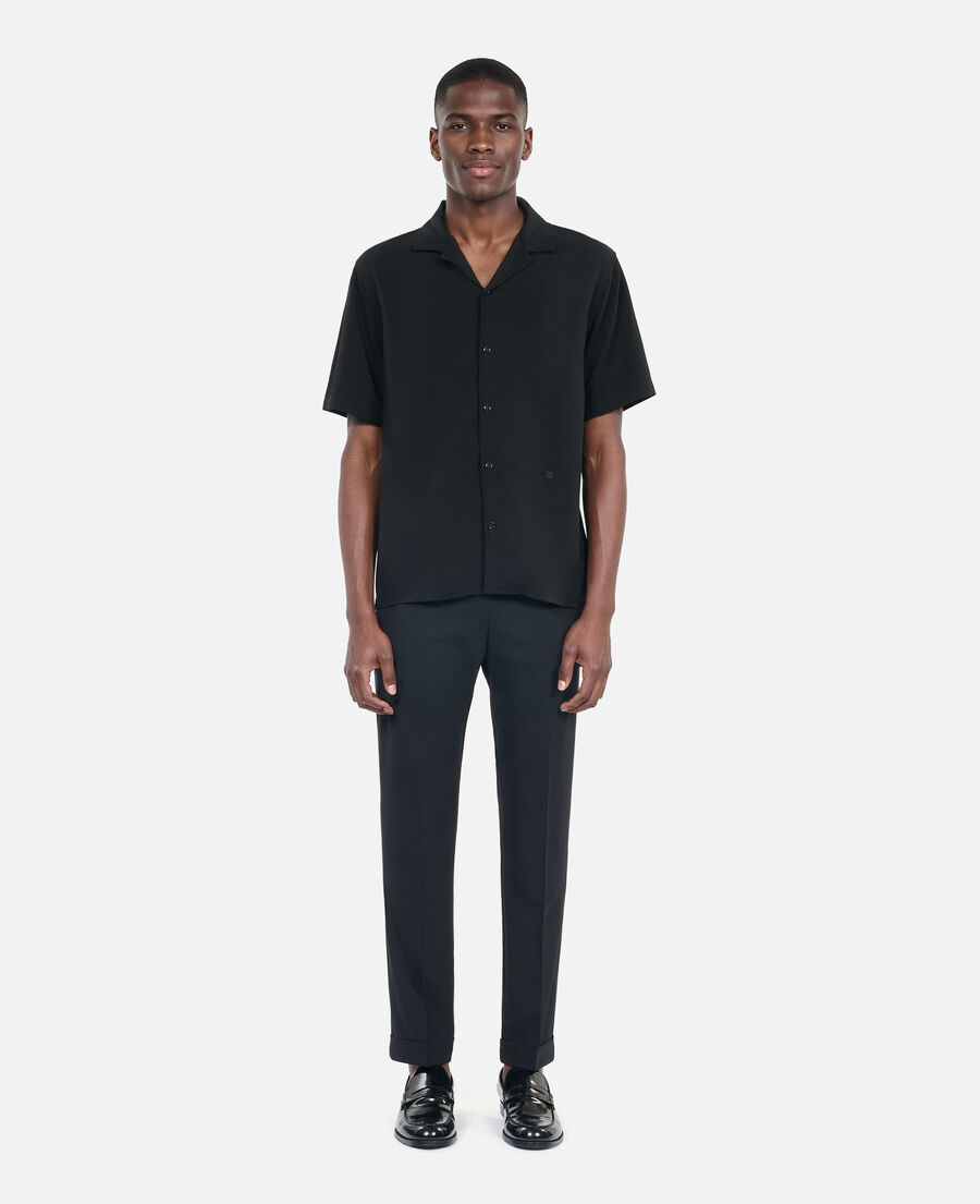 The Kooples MEN BLACK black short-sleeved shirt