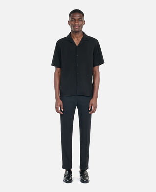 The Kooples HOMME BLACK chemise manches courtes noire