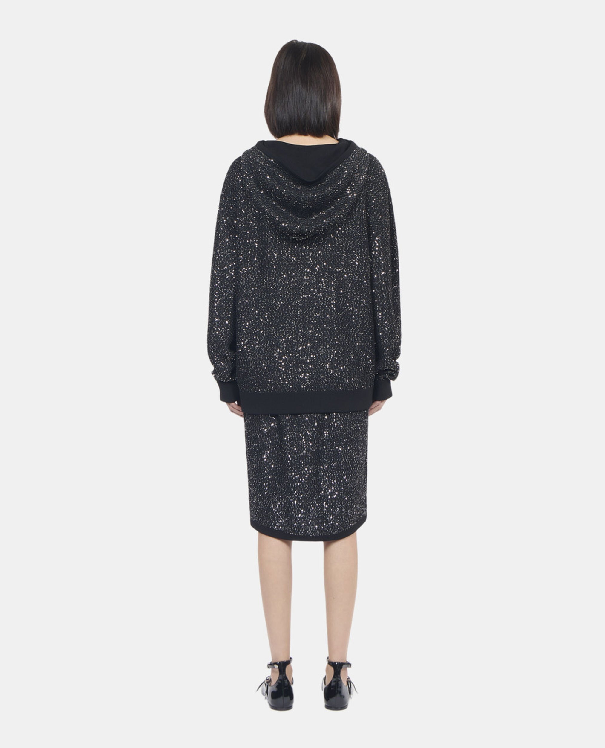 Sudadera lentejuelas punto negro, BLACK, hi-res image number null