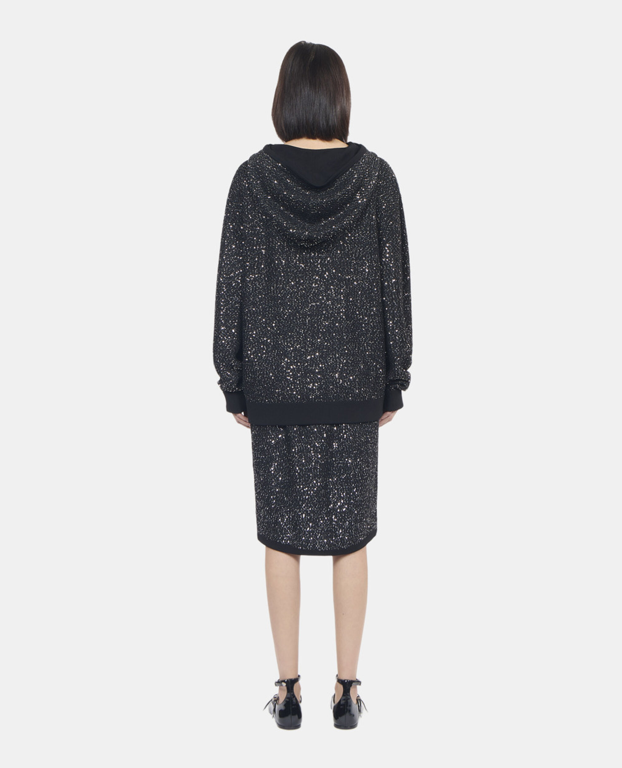 Sudadera lentejuelas punto negro, BLACK, hi-res image number null