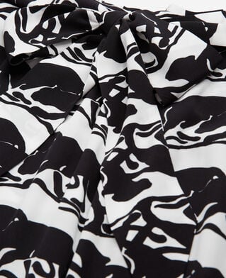 The Kooples FEMME BLACK / WHITE jupe longue imprimée