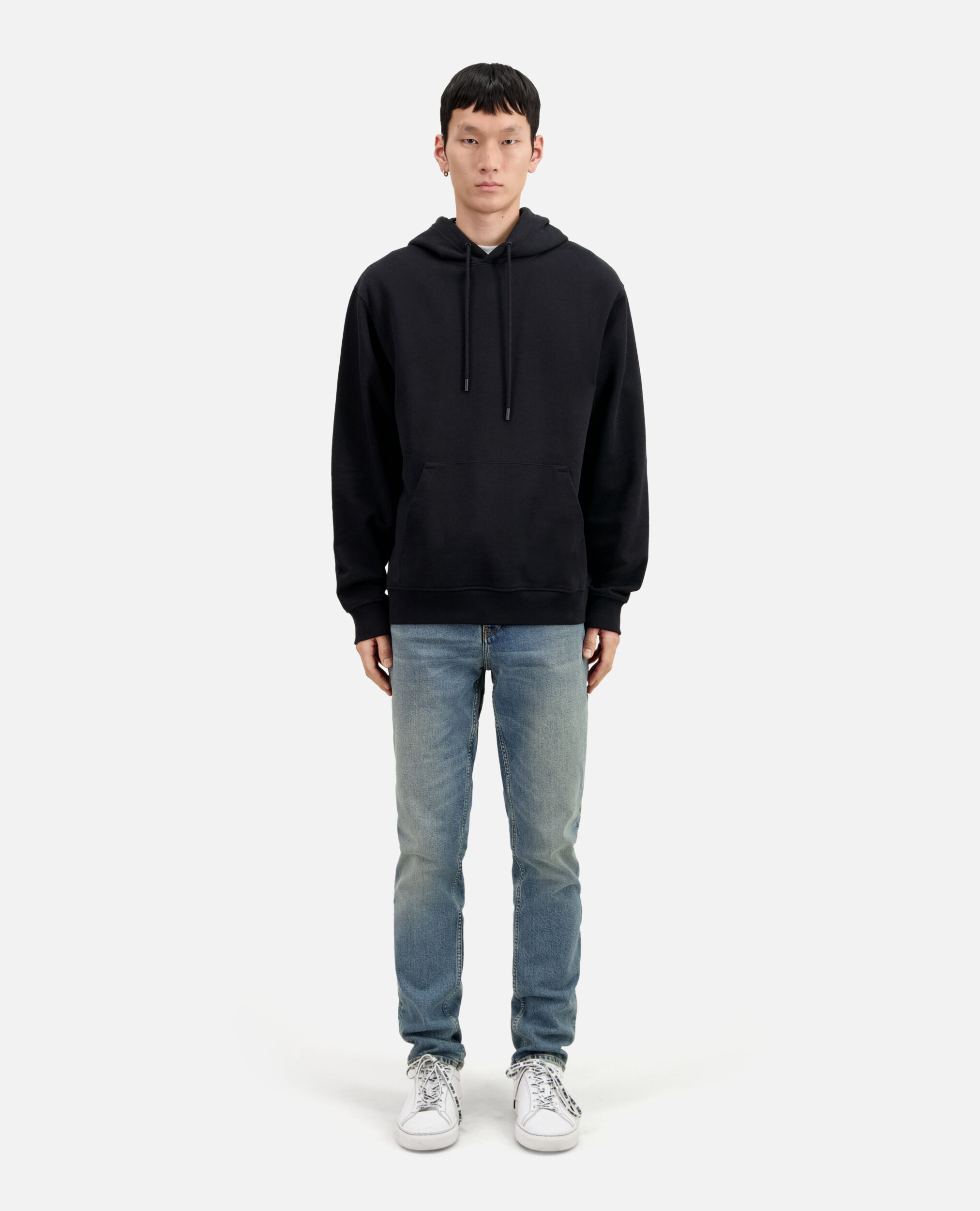 Black skull hoodie discount
