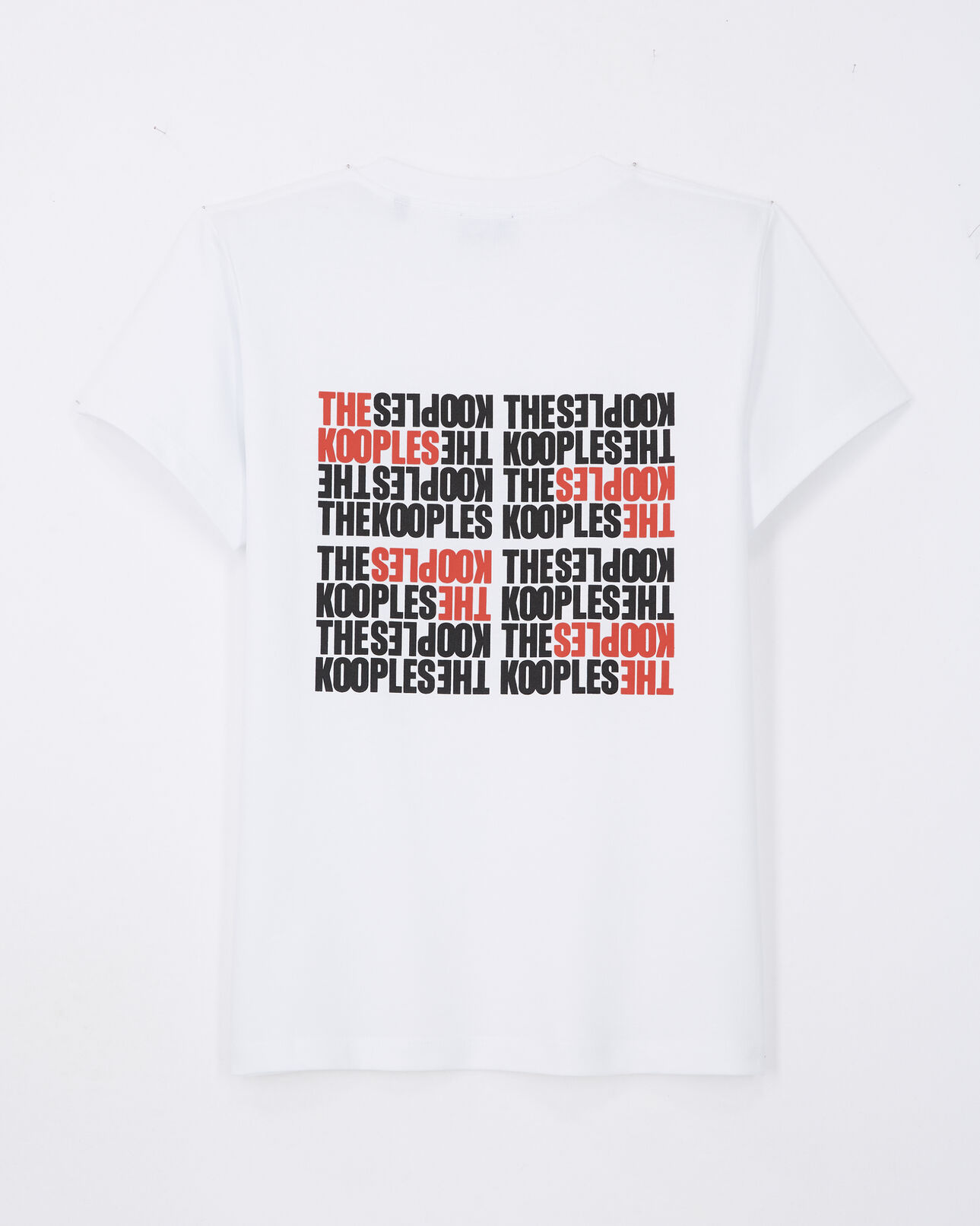 The Kooples FEMME WHITE t-shirt femme logo the kooples blanc