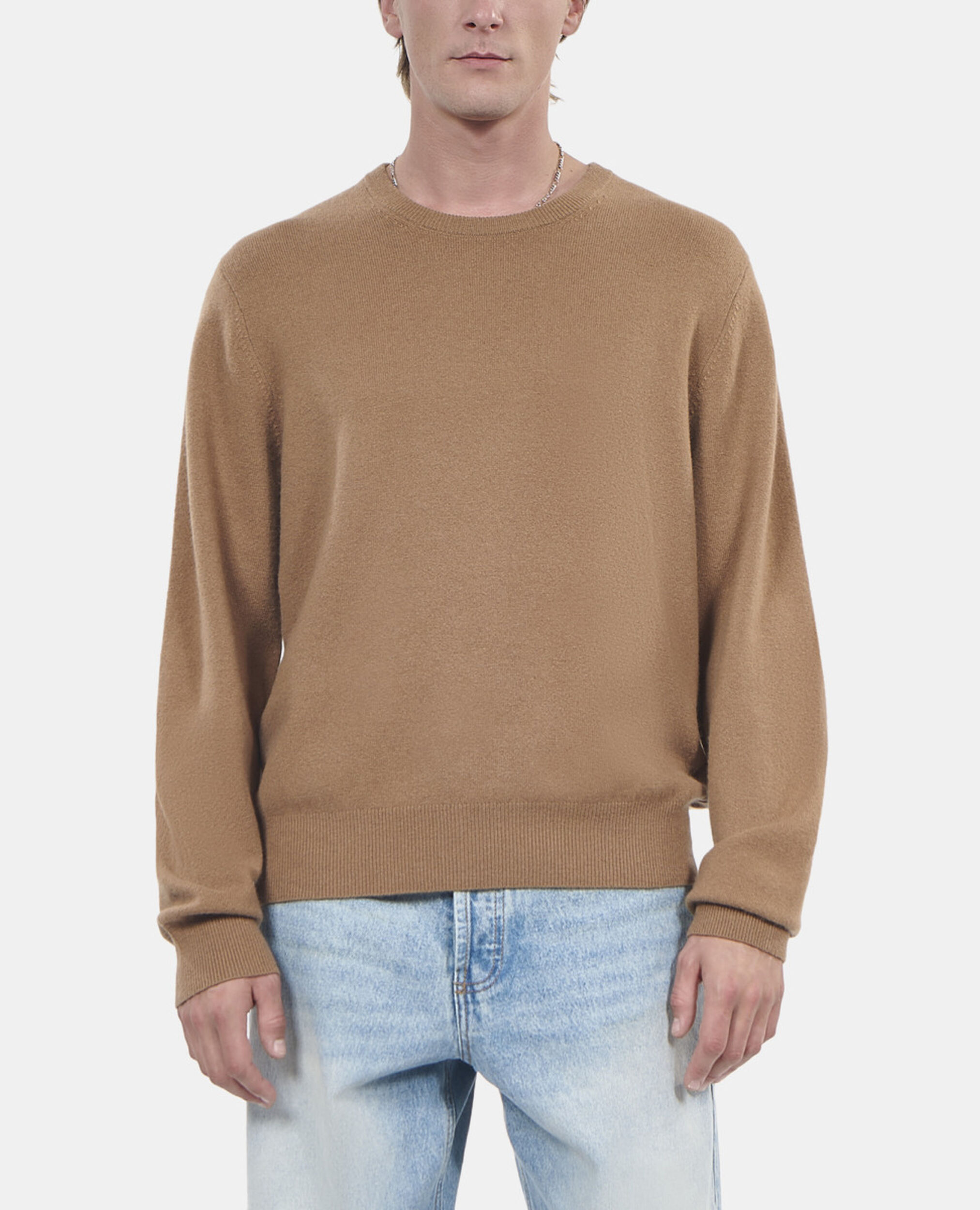 Pull en cachemire camel, DARK CAMEL, hi-res image number null