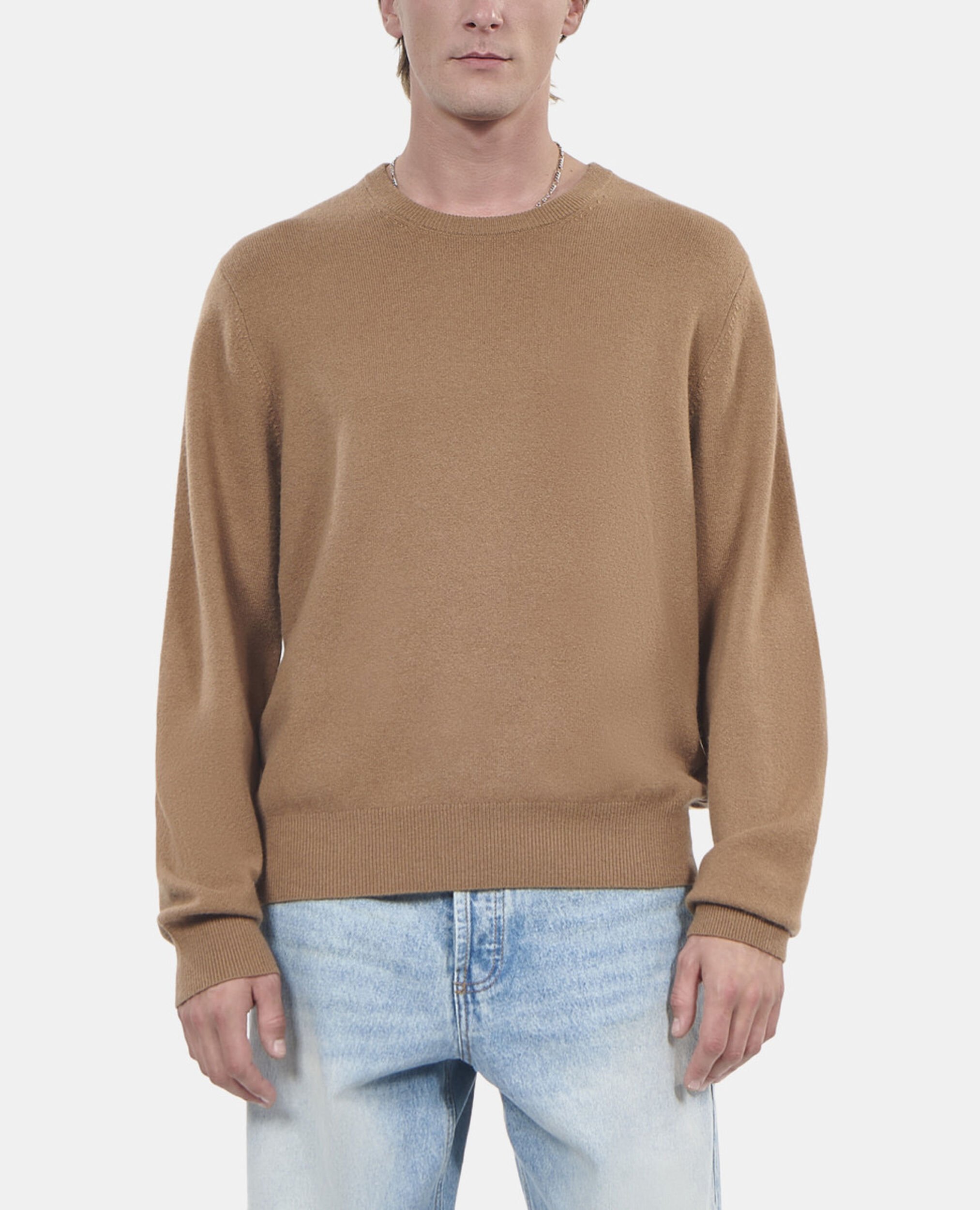 Pull en cachemire camel, DARK CAMEL, hi-res image number null