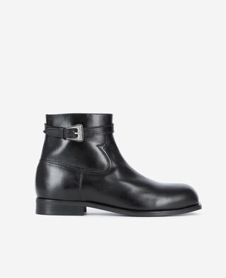 The Kooples HOMME BLACK bottines avec boucle en cuir noir