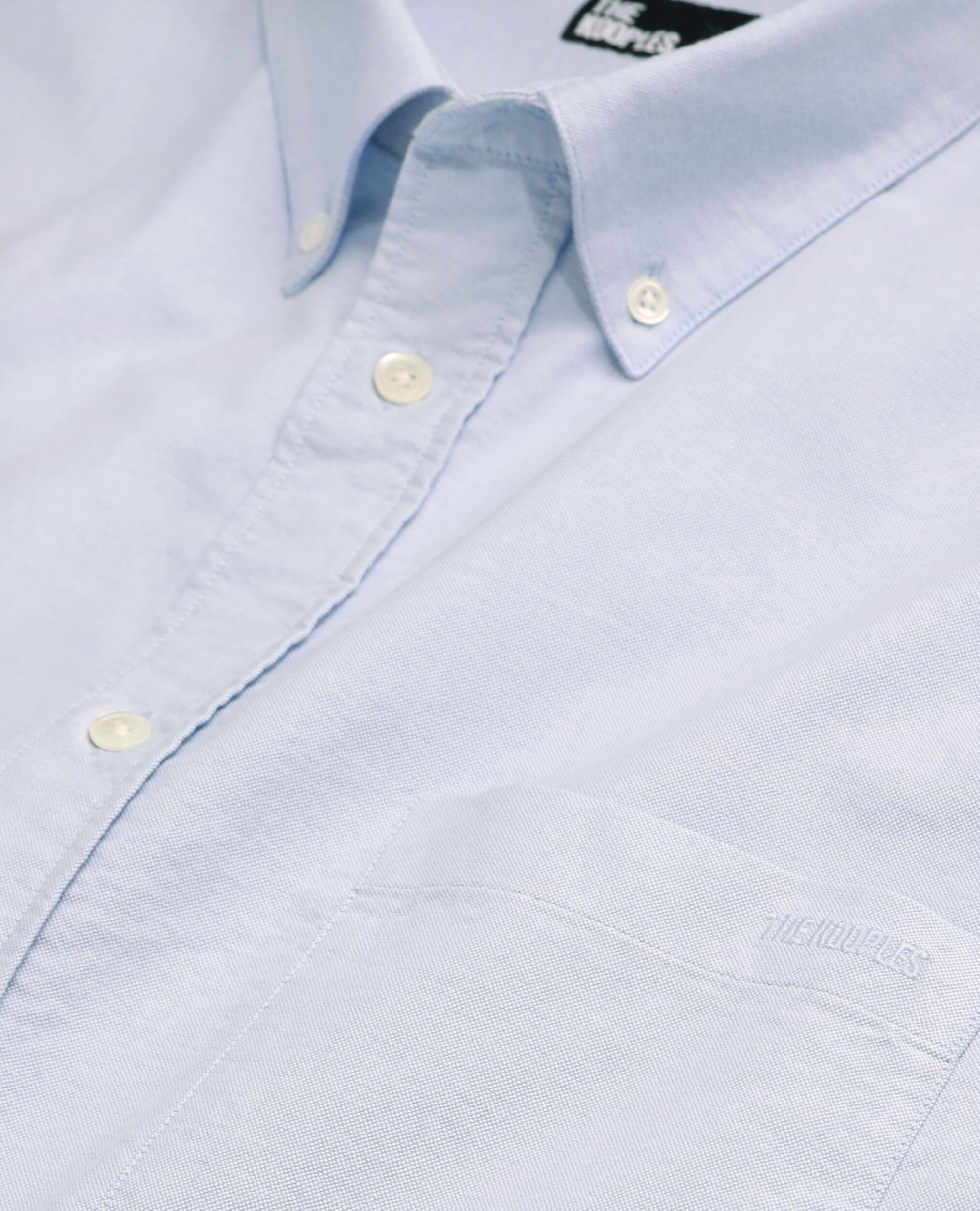 Camisa azul de algodón, LIGHT BLUE, hi-res image number null