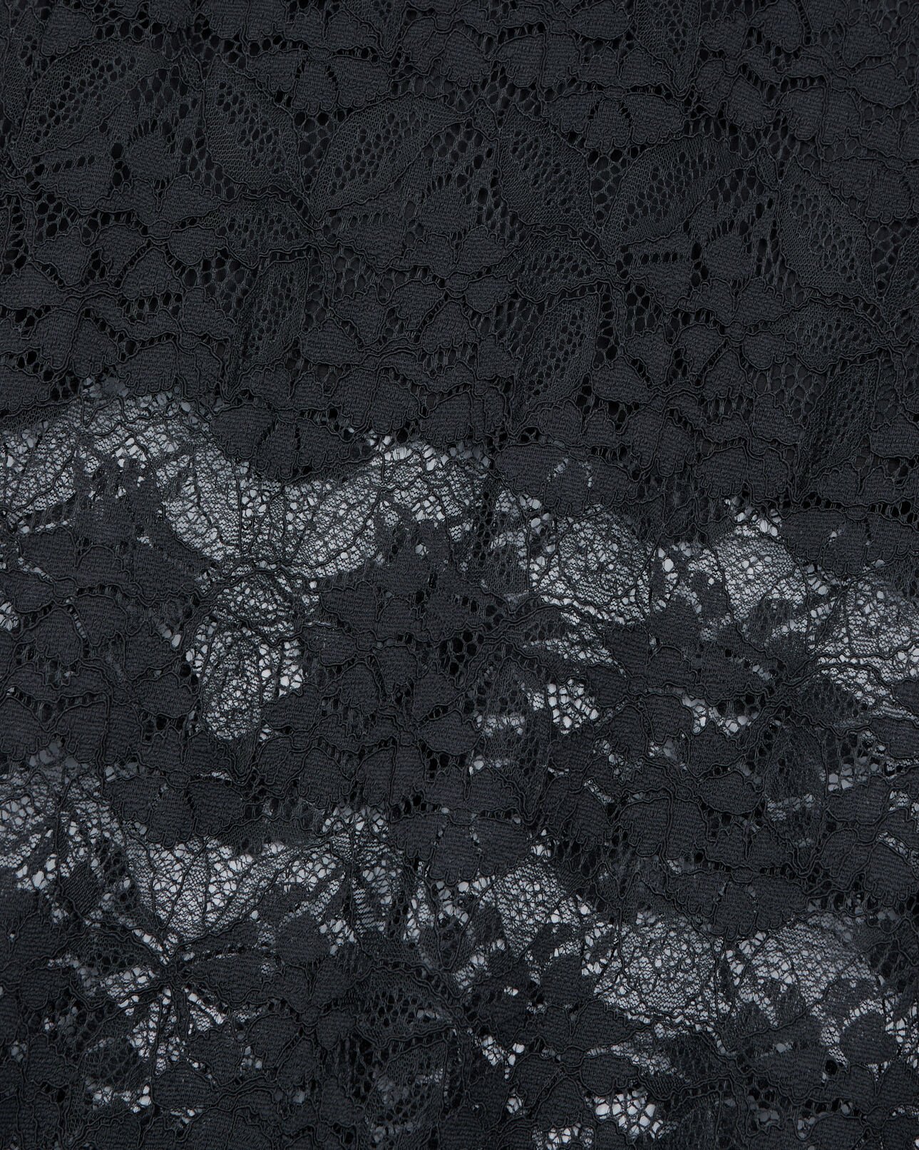 The Kooples WOMEN BLACK long black lace skirt