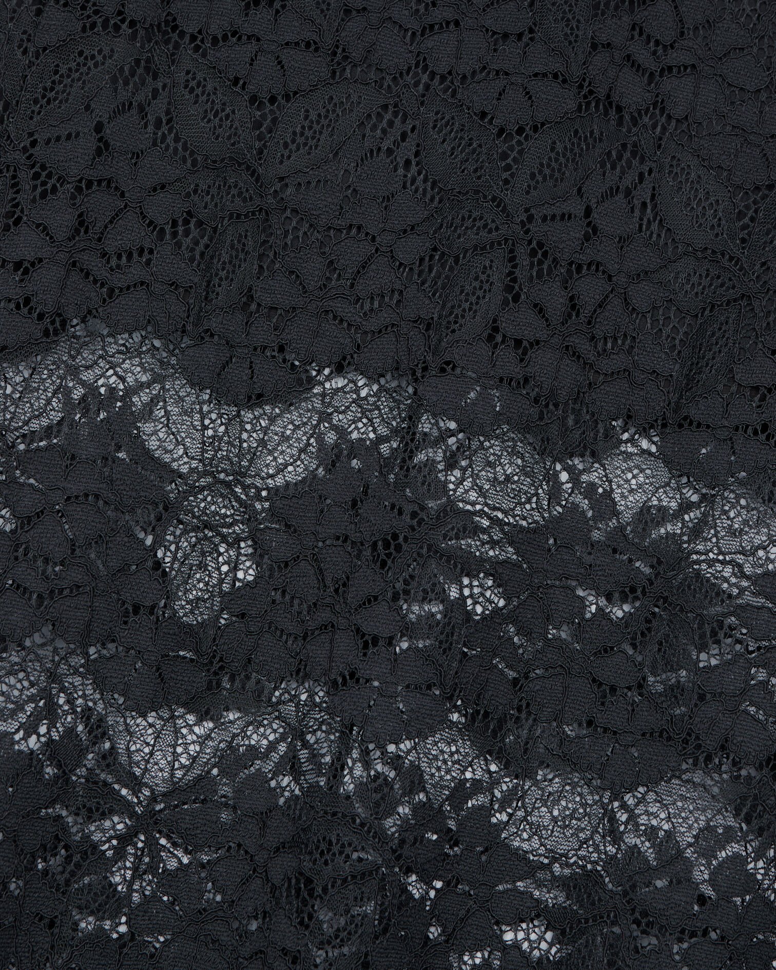 Long black lace skirt, BLACK, hi-res image number null