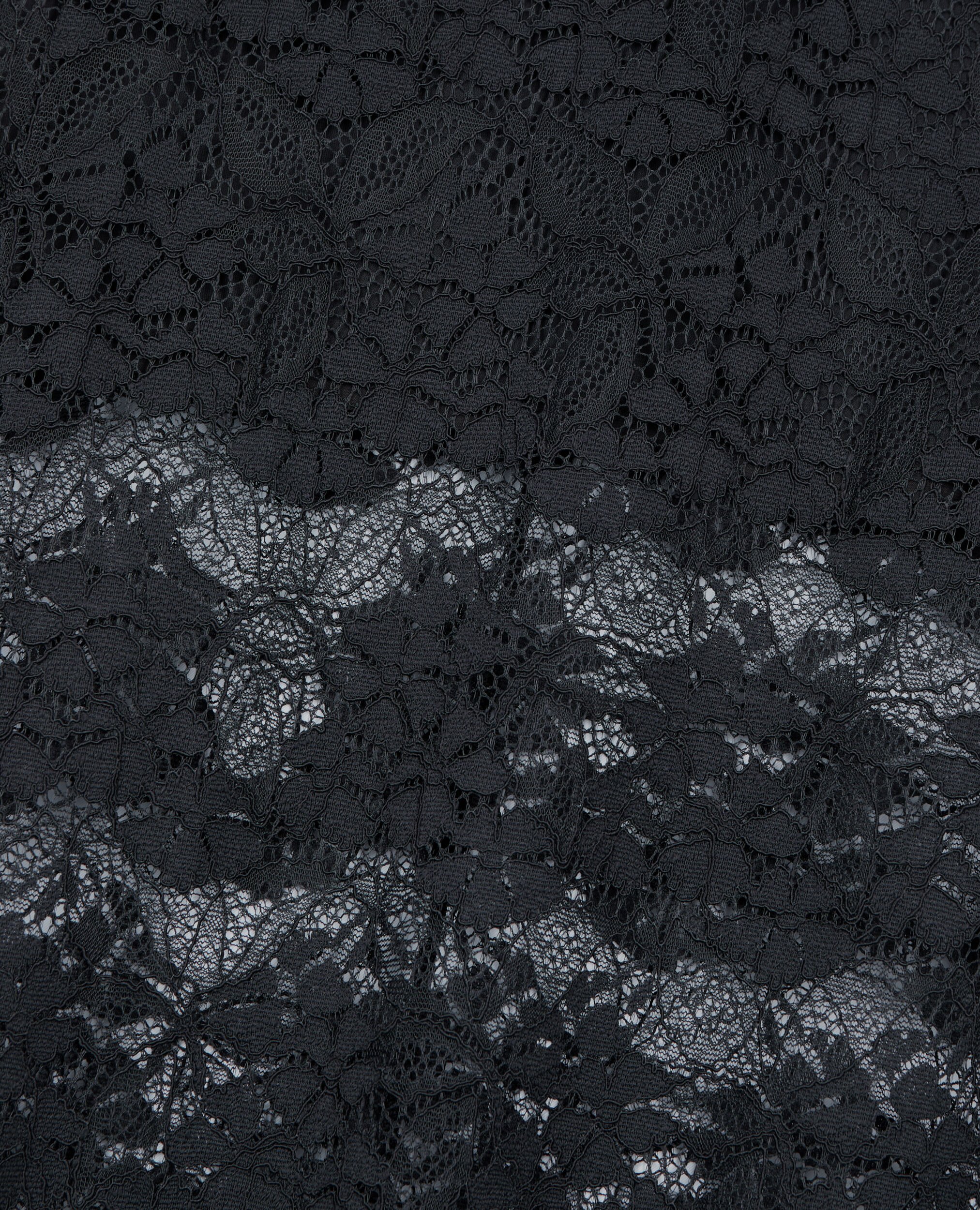 Jupe longue en dentelle noire, BLACK, hi-res image number null
