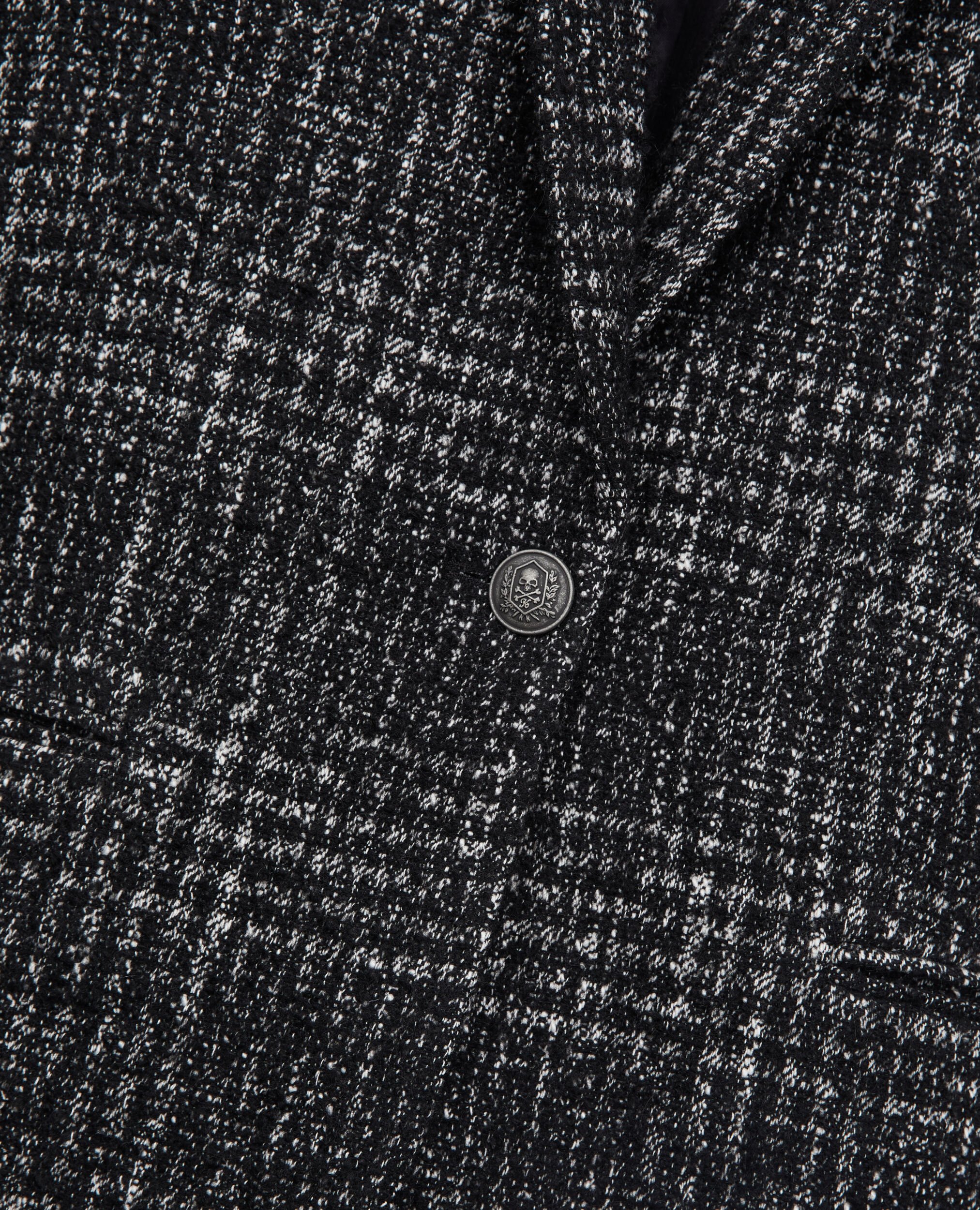 Black and white tweed blazer, BLACK WHITE, hi-res image number null