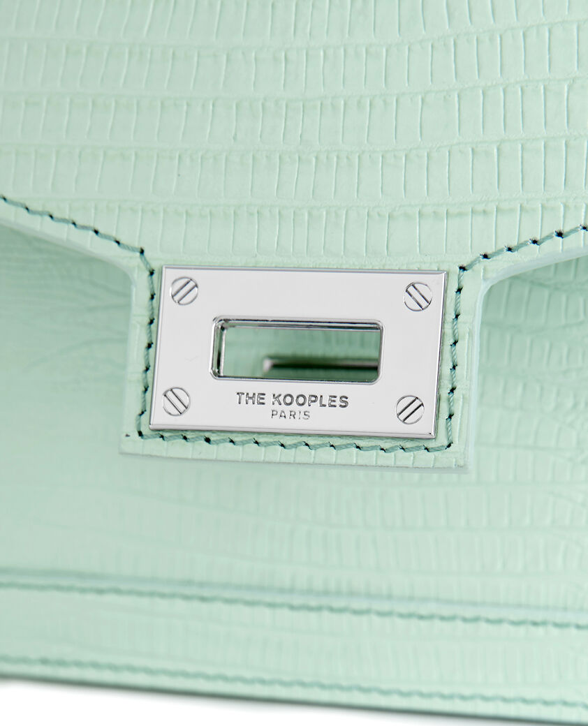 The Kooples FEMME MINT_01 sac emily small en cuir vert
