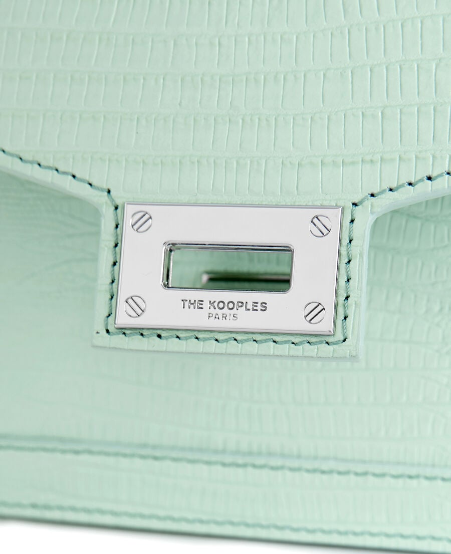 The Kooples FEMME MINT_01 sac emily small en cuir vert
