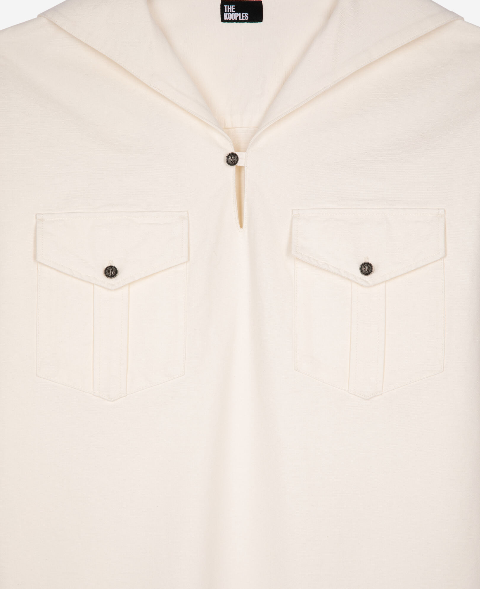 The Kooples MEN ECRU long-sleeved white shirt