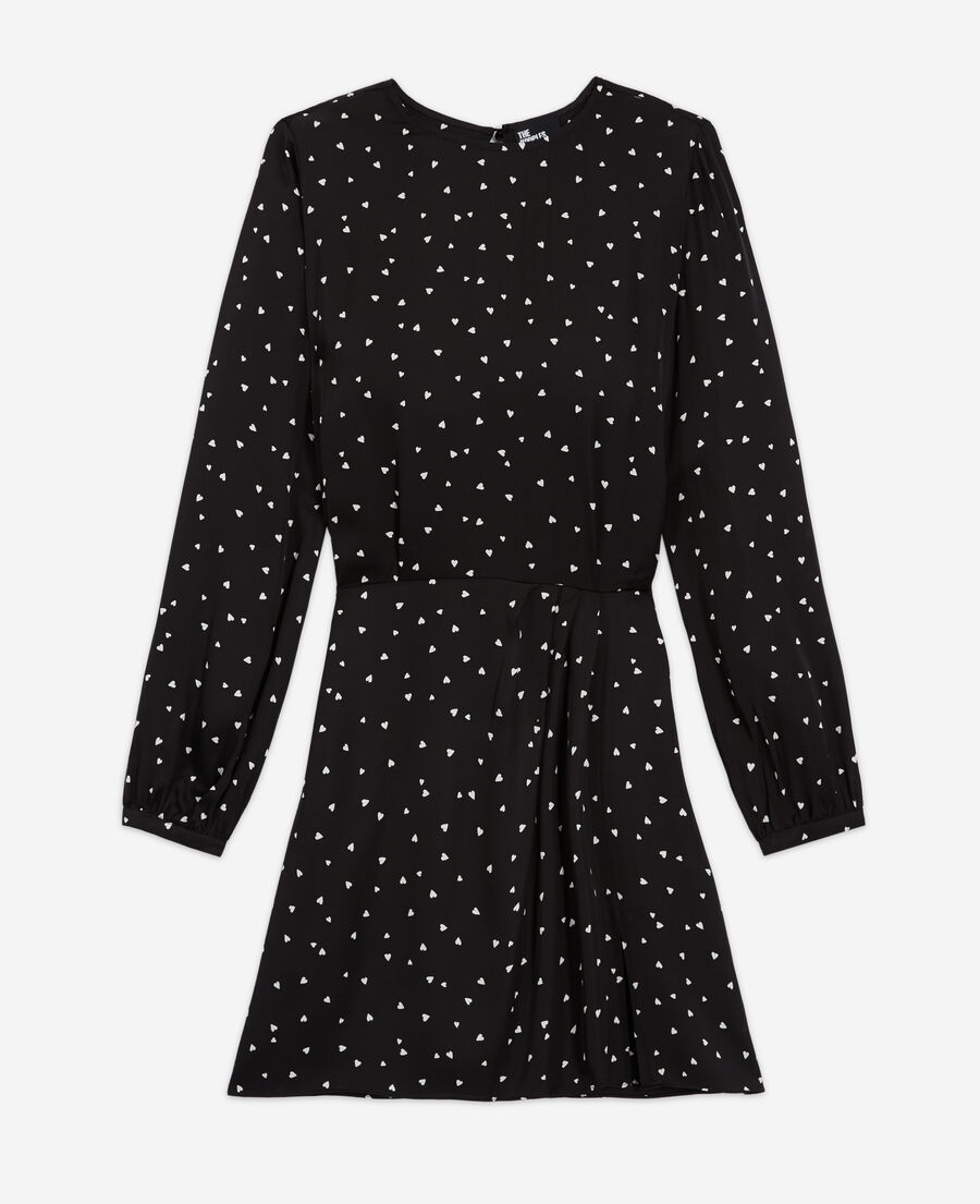short dress with heart print