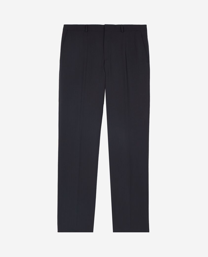 The Kooples HOMME DARK NAVY pantalon de costume droit en laine marine