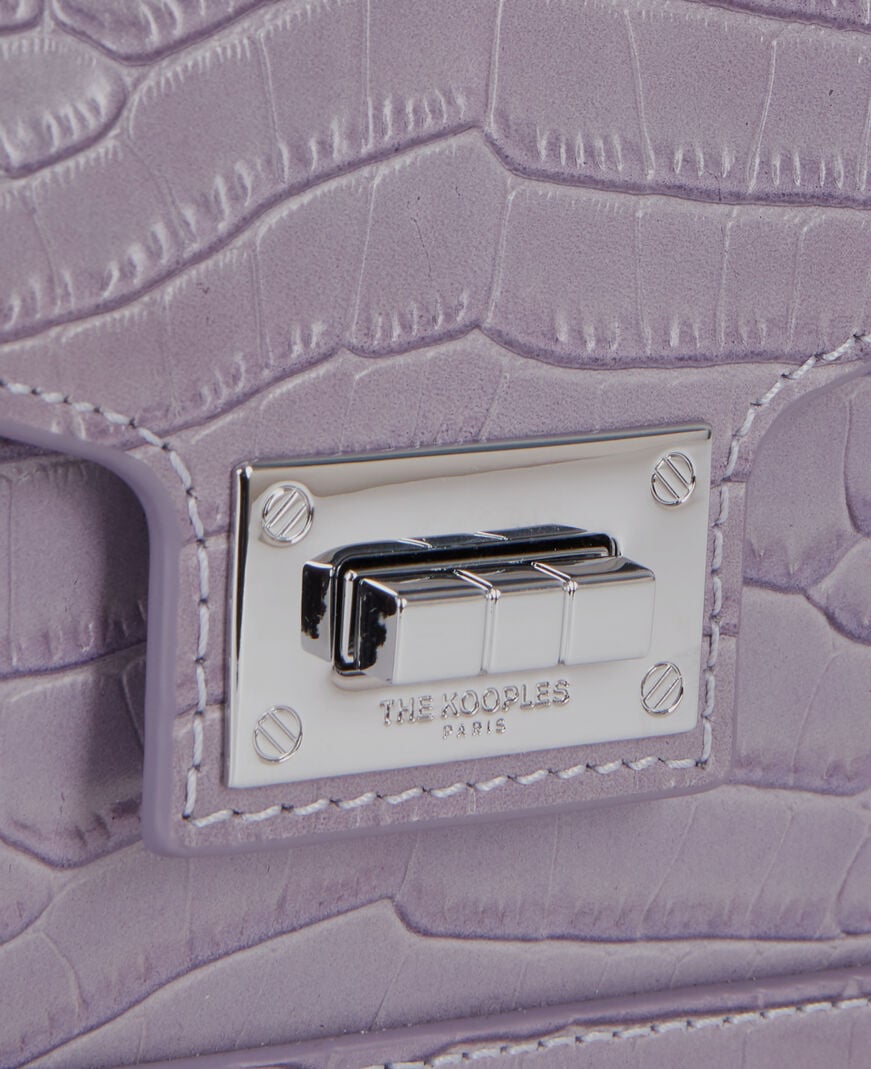 The Kooples F LIGHT PURPLE small emily bag in purple leather
