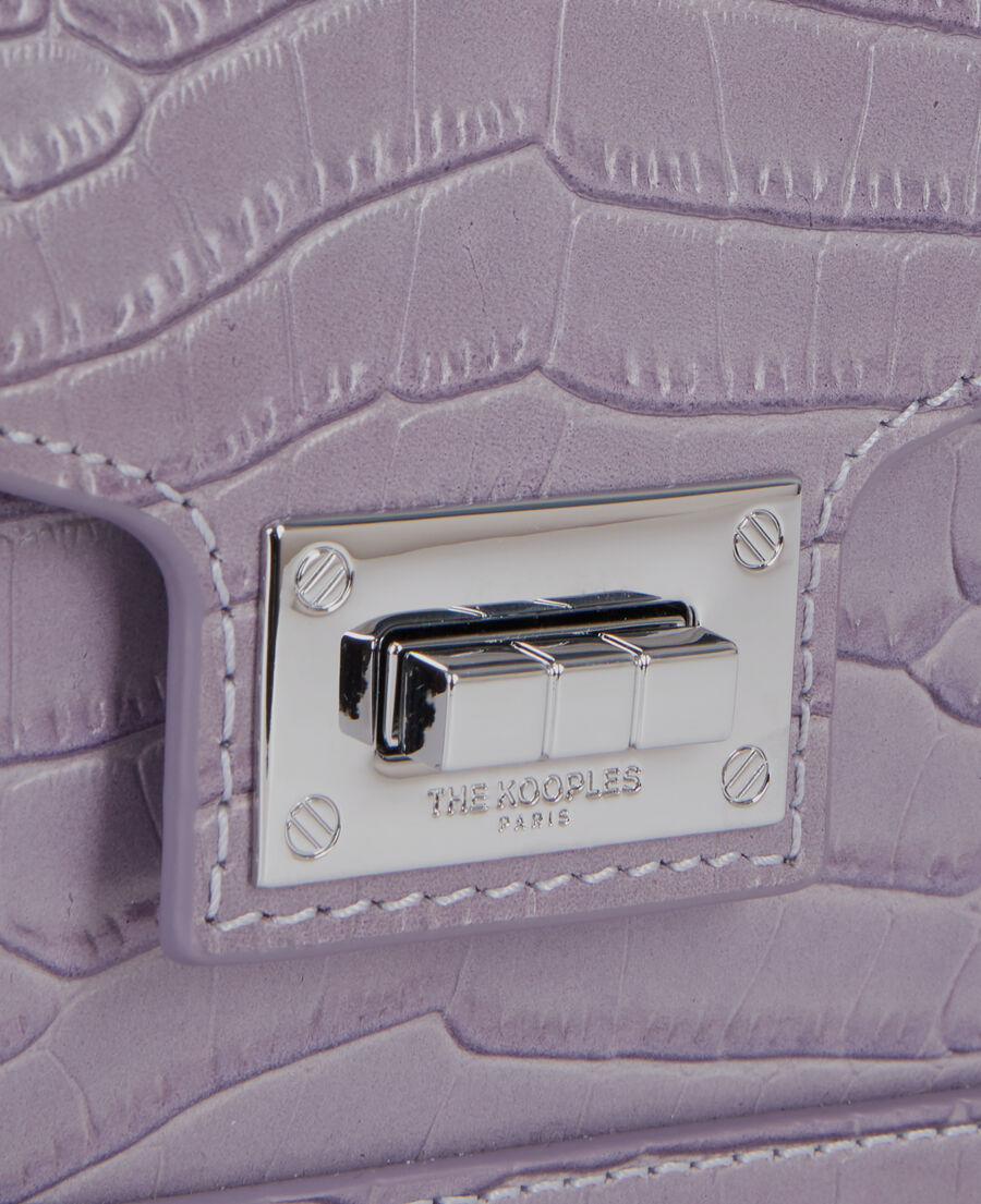 The Kooples FEMME LIGHT PURPLE sac emily small en cuir violet
