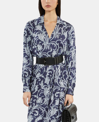 The Kooples WOMEN NAVY printed midi dress