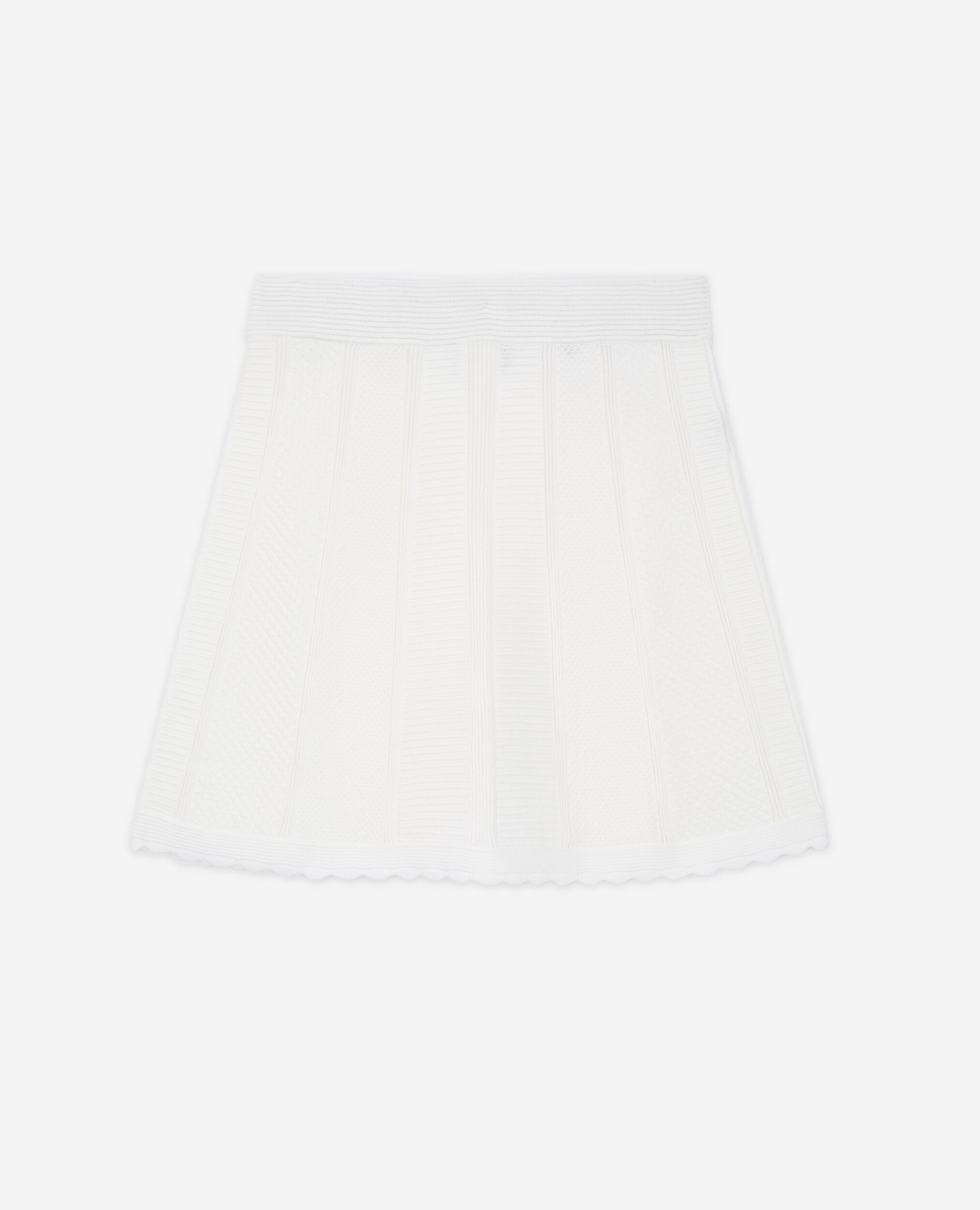 Short white knit skirt The Kooples Canada